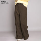 元祖裏起毛ピンタック入りワイドパンツ