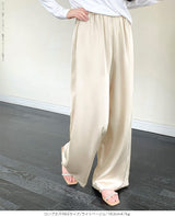 05color | 02type | サテンイージーワイドパンツ