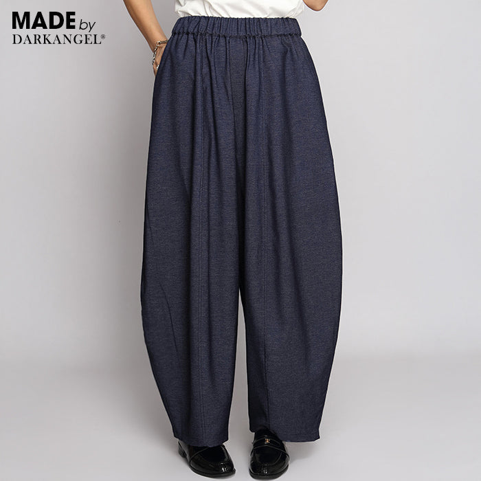 デニム風イージーコクーンパンツ