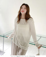 シアーロングスリーブTシャツ