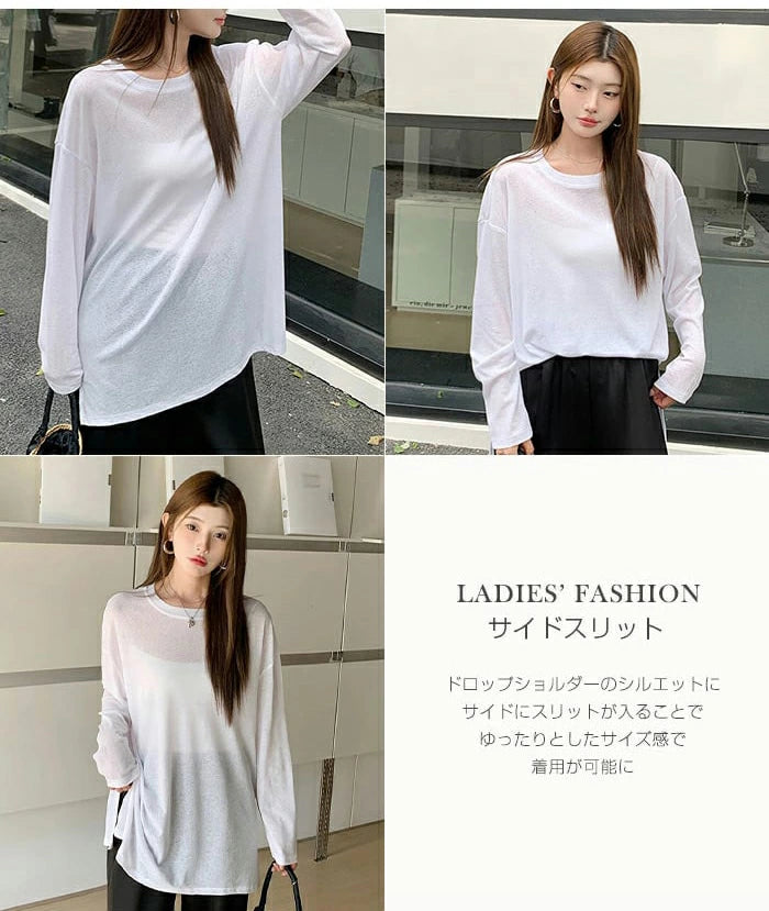 シアーロングスリーブTシャツ