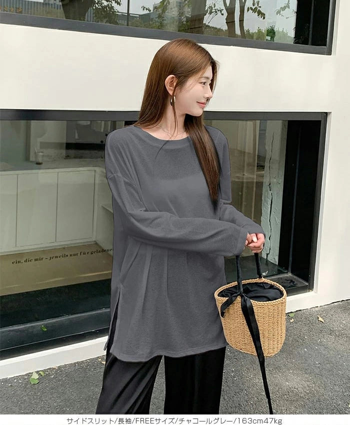 シアーロングスリーブTシャツ