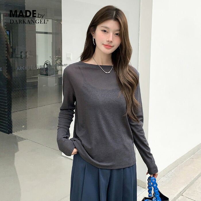 シアーロングスリーブTシャツ