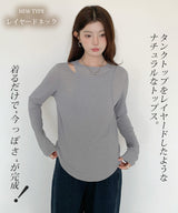 リブシアーロンTシャツ