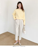 裏起毛 テーパードパンツ