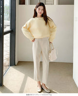 裏起毛 テーパードパンツ