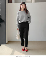 裏起毛 テーパードパンツ