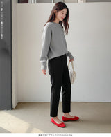 裏起毛 テーパードパンツ