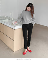 裏起毛 テーパードパンツ