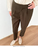 裏起毛 テーパードパンツ