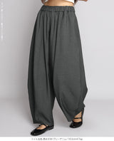 デニム風イージーコクーンパンツ