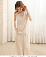 サテンカップ付きキャミ