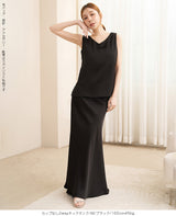 サテンカップ付きキャミ