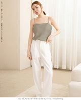 サテンカップ付きキャミ