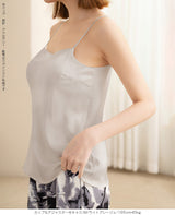 サテンカップ付きキャミ