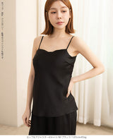 サテンカップ付きキャミ