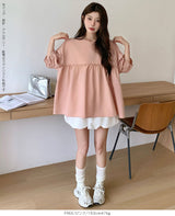 ペプラムチュニックブラウス