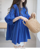 ペプラムチュニックブラウス