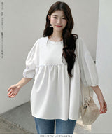 ペプラムチュニックブラウス