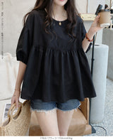 ペプラムチュニックブラウス