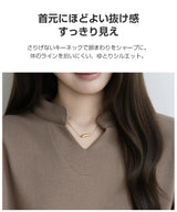 キーネックフレンチスリーブトップス