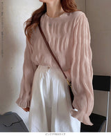 裏起毛スタンドカラーブラウス