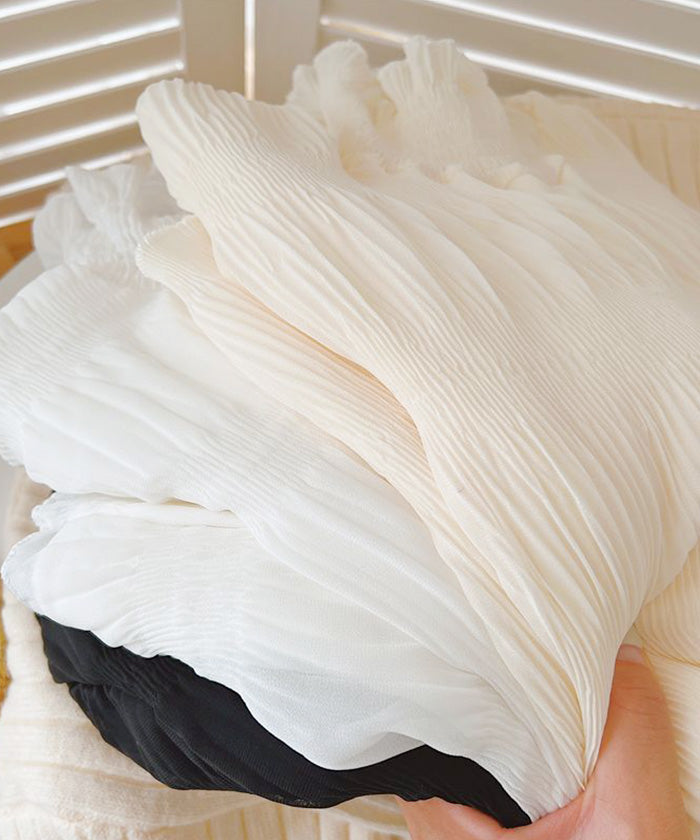 裏起毛スタンドカラーブラウス