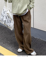 タック入りコーデュロイワイドパンツ