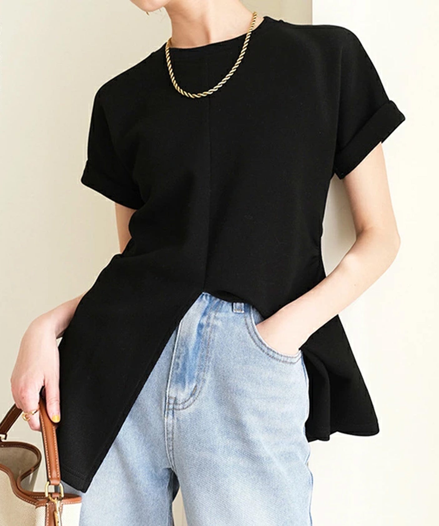 ウエストシェイプTシャツ