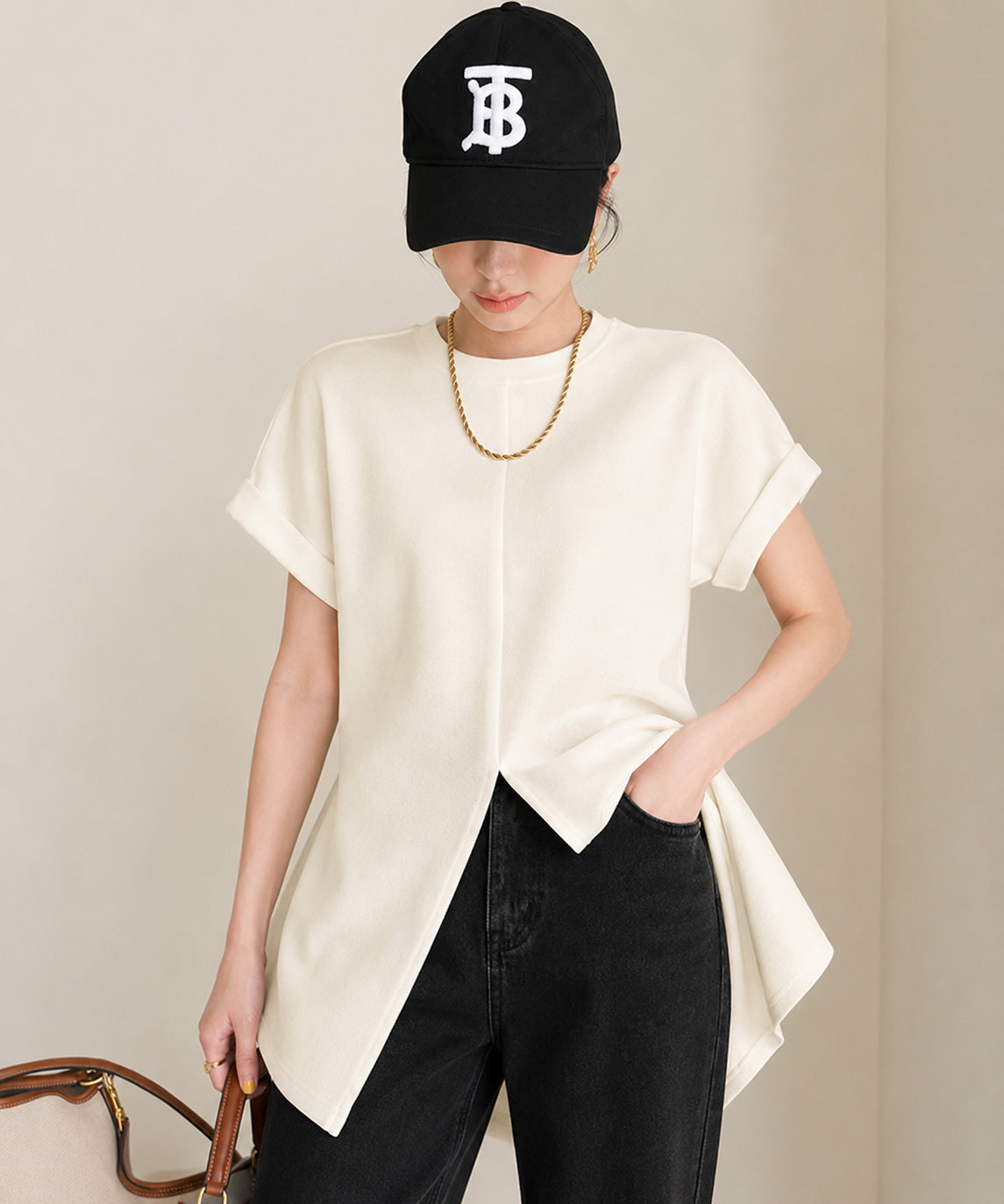 ウエストシェイプTシャツ