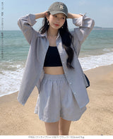ストライプシャツラッシュガード