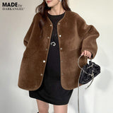 2WAYノーカラーリバーシブルコート