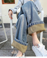 ウエストホックデニム