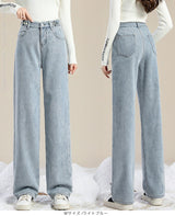 ウエストホックデニム