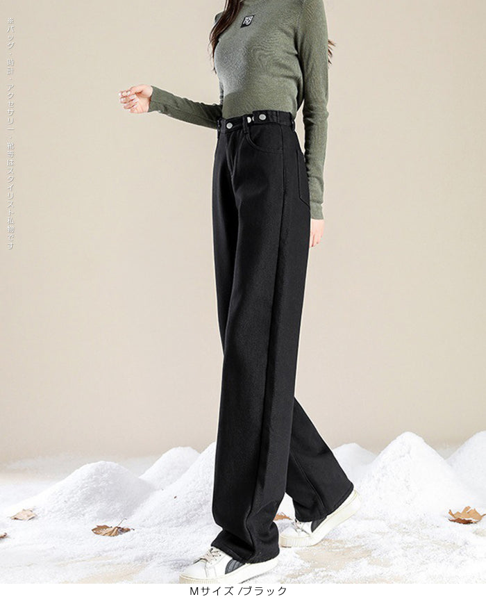 ウエストホックデニム