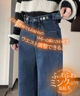 ウエストホックデニム