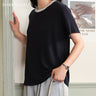 バイカラークルーネックTシャツ