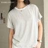 バイカラークルーネックTシャツ