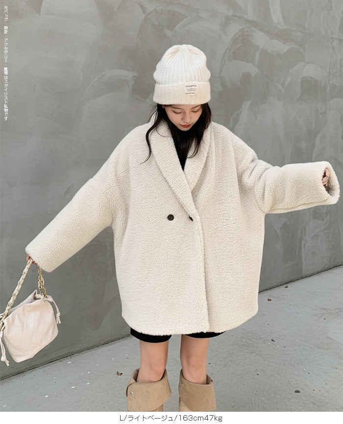 高見えテディベアコート – DARK ANGEL