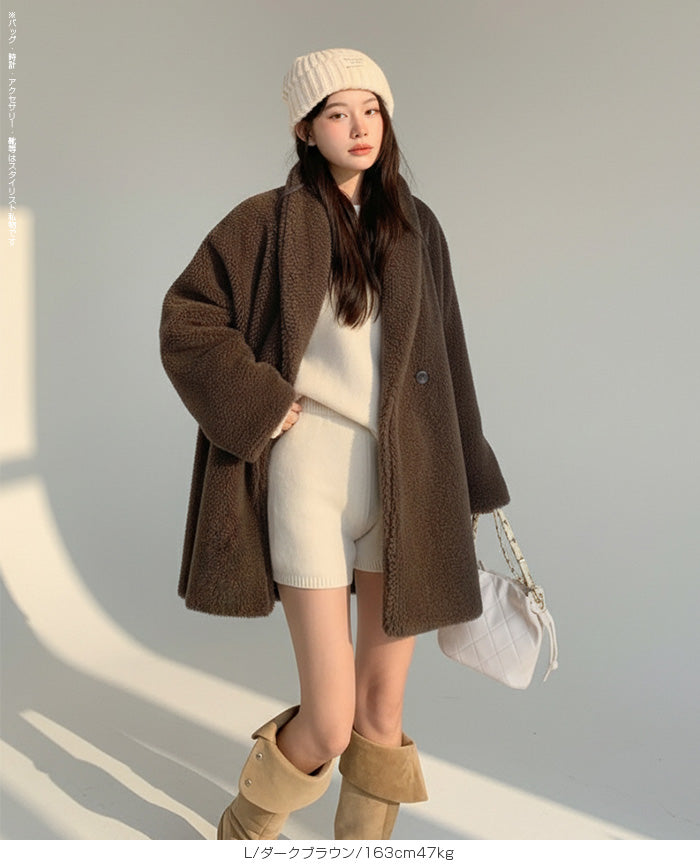 高見えテディベアコート – DARK ANGEL