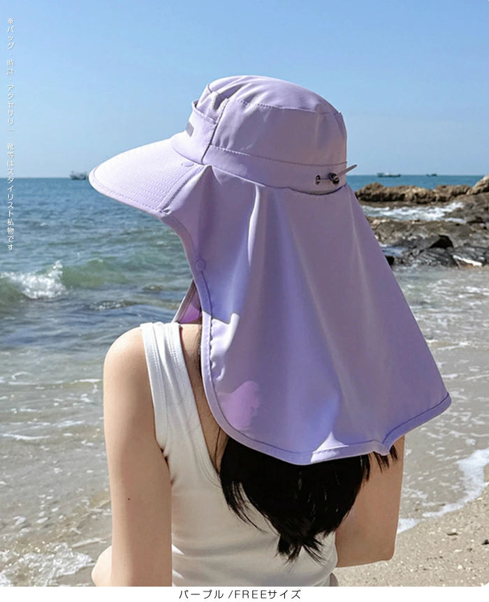 2WAY日焼け防止帽子