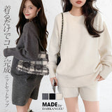 03color | 2点セット | ニットセットアップ  セーター＆ショートパンツ