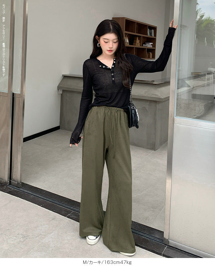 【古着】希少　CHANEL 黒 ワイドパンツ42インチ　紙ダク付き タックリボンデザインロングパンツ – Darich (ダーリッチ)