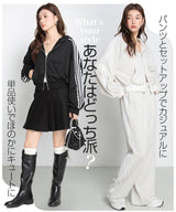 サイドラインダブルジップパーカー