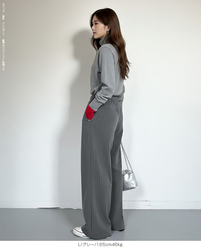 sstein ダークグレー ストライプ ワイドパンツ sstein ダークグレー ストライプ ワイドパンツ