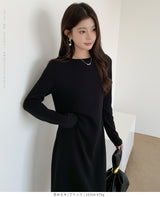 選べる着丈 バックシャンマキシワンピース