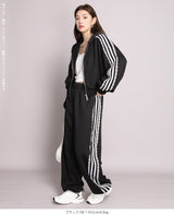 サイドラインダブルジップパーカー