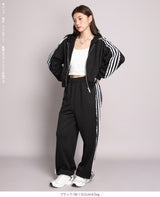 サイドラインダブルジップパーカー