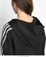 サイドラインダブルジップパーカー