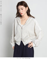 サイドラインダブルジップパーカー